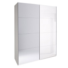 Шафа-купе з дзеркалом 1,5x2,4 Белла / Bella Глянець Білий MiroMark BL-84-WB