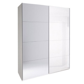 Шафа-купе з дзеркалом 1,5x2,4 Белла / Bella Глянець Білий MiroMark BL-84-WB