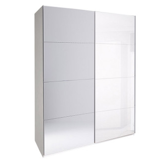 Шафа-купе з дзеркалом 1,5x2,4 Белла / Bella Глянець Білий MiroMark BL-84-WB