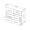 Комод Фемели 6Ш MiroMark купить