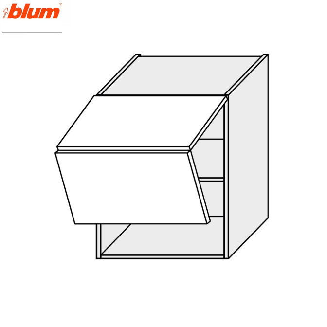 Кухонна секція Валенсія верхня 60В/720 2дв Aventos Pro Blum VL-463W/9003 MiroMark