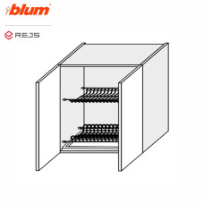 Кухонная секция Мери верхняя 80ВС/720 2дв Сушка Pro Blum + Rejs MR-484W/9003gl MiroMark