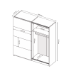 Шкаф-купе 2,0x2,1 Вива / Viva Глянец Белый MiroMark VV-20-WB