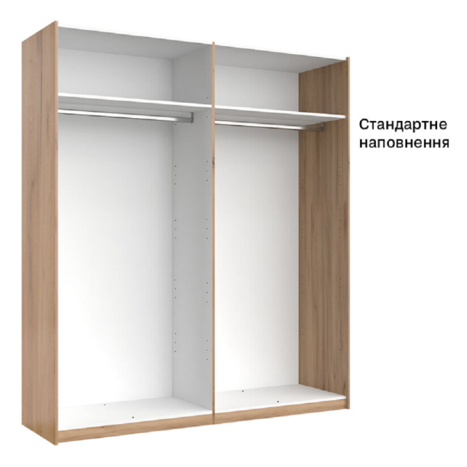 Шафа-купе Імперія 1,5 м двері глянець Білий MiroMark купити