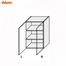 Кухонная секция Миллениум верхняя 40В/720 1дв Pro Blum Правая ML-442W/9003R MiroMark