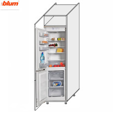 Кухонная секция Винтаж Пенал 60ПХ/2320 Холодильник Pro Blum VN-867W/9003 MiroMark