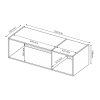 Антресоль Корпус 3Дв Идея / Idea Глянец Белый MiroMark ID-23-WB