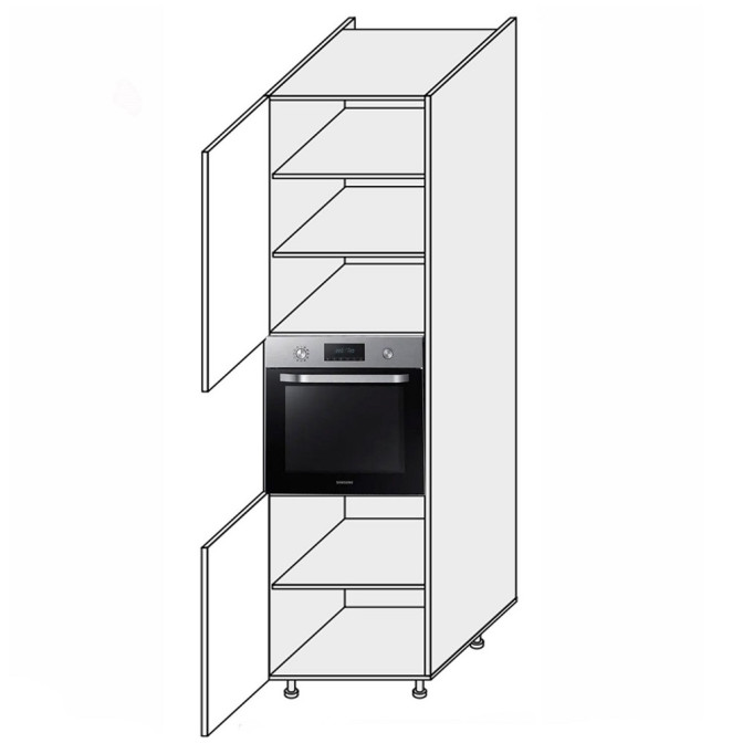 Кухонна секція Мері Пенал 60ПД/2320 Духовка MR-865W/9003gl MiroMark