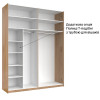 Шафа-купе із дзеркалом 2,0х2,4 Лорі / Lory Глянець Кашемір MiroMark LR-86-GC Шафа-купе із дзеркалом 2,0х2,4 Лорі / Lory Глянець Кашемір MiroMark LR-86-GC