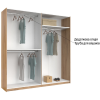 Шафа-купе з дзеркалом 2,5x2,1 Белла / Bella Глянець Білий MiroMark BL-16-WB
