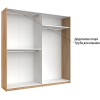 Шафа-купе з дзеркалом 2,5x2,1 Белла / Bella Глянець Білий MiroMark BL-16-WB