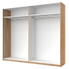 Шафа-купе з дзеркалом 2,5x2,1 Белла / Bella Глянець Білий MiroMark BL-16-WB