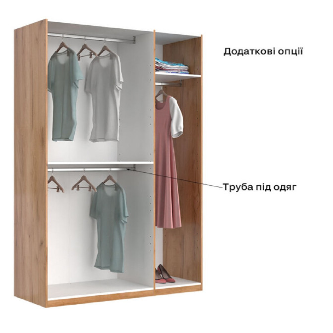 Шафа 3Дв Лорі / Lory Глянець Кашемір MiroMark LR-23-GC Шафа 3Дв Лорі / Lory Глянець Кашемір MiroMark LR-23-GC