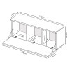 Секція BOX COLOR-TV 1,75 / Графіт Напівмат MiroMark BX-44-MG