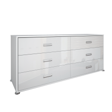 Комод 6Ящ Белла / Bella Глянець білий MiroMark BL-66-WB
