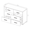 Комод Белла 6Ш MiroMark купить