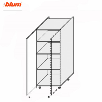 Кухонна секція Пенал Міленіум 60П/1420 Pro Blum Ліва ML-662W/9003L MiroMark