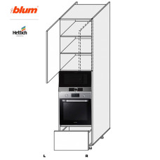 Кухонная секция Пенал Миллениум 60ПДМ1ШХ/2320 Духовка  +  Микроволновка Pro Blum  +  Hettich Левая ML-864W/9003L MiroMark
