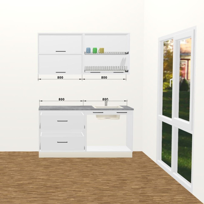 Кухня Винтаж 1,6 м В 720 Стандарт MiroMark