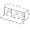 Секция BOX-44 TV 1,75 / MiroMark BX-44-WB/BL