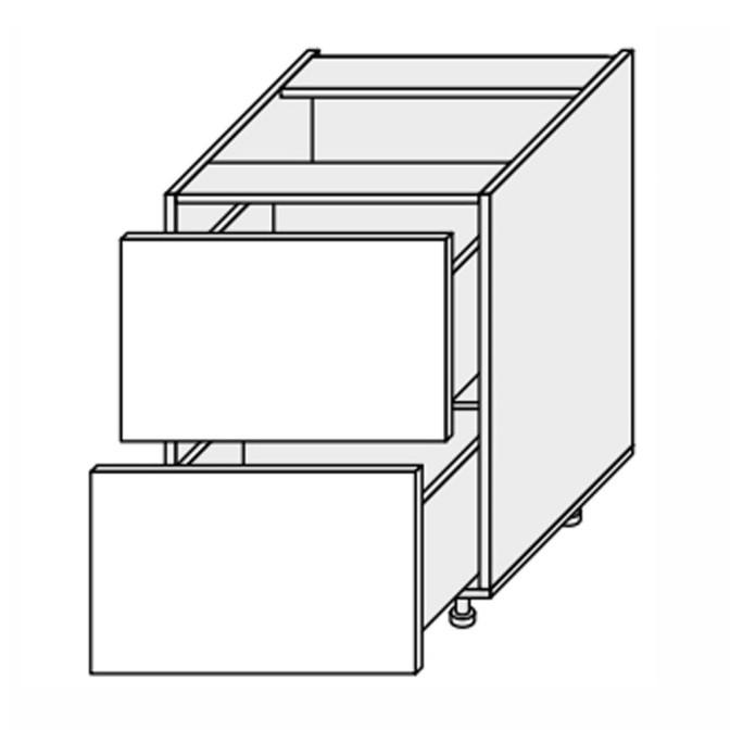 Кухонная секция нижняя Миллениум 80Н2ШХ/820 Телескоп ML-081W/9003 MiroMark