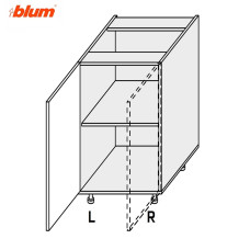 Кухонная секция Миллениум WG нижняя 20Н/820 1дв Pro Blum Правая ML-023W/01R MiroMark