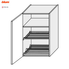 Кухонная секция Винтаж верхняя 60ВС/900 1дв Сушка Pro Blum  +  Rejs VN-579W/9003 MiroMark