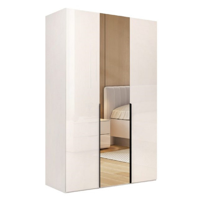 Шафа 3Дв із дзеркалом Лорі / Lory Глянець Кашемір MiroMark LR-13-GC Шафа 3Дв із дзеркалом Лорі / Lory Глянець Кашемір MiroMark LR-13-GC