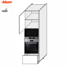Кухонная секция Мери Пенал 60ПДМ1ШХ/2140 Духовка  +  Микроволновка Pro Hettich MR-766W/9003gl MiroMark