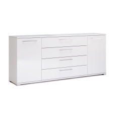 Комод 2Дв 4Ящ 1,9м Фемели / Family Глянец Белый MiroMark FM-169-WB