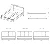 Кровать без каркаса 1,6x2,0 Фемели / Family Глянец Белый MiroMark FM-36-WB