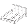 Кровать без каркаса 1,6x2,0 Фемели / Famely Глянец Белый MiroMark FM-36-WB