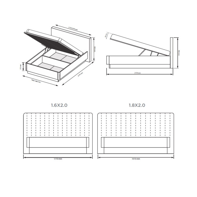 Ліжко з підйомним механізмом 1,8x2,0 Лорі / Lory Глянець Кашемір MiroMark LR-48-GC Ліжко з підйомним механізмом 1,8x2,0 Лорі / Lory Глянець Кашемір MiroMark LR-48-GC