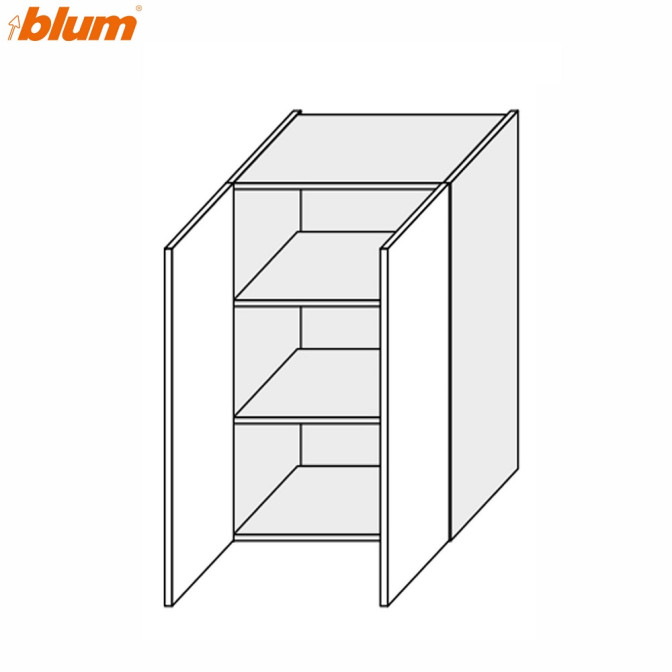 Кухонна секція Міленіум верхня 60В/900 2дв Pro Blum ML-567W/9003 MiroMark