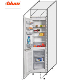 Кухонная секция Пенал Миллениум 60ПХ/2320 Холодильник Pro Blum Левая ML-867W/9003L MiroMark