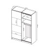 Шафа-купе 1,5x2,4 Бартон / Barton Супер Мат Білий MiroMark BT-83-WM
