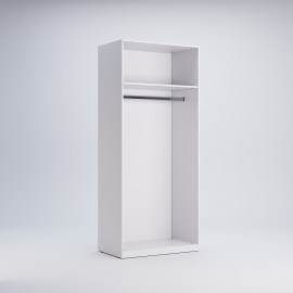 Шкаф Корпус 2Дв Идея / Idea Глянец Белый MiroMark ID-12-WB