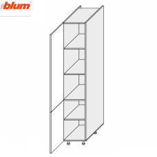 Кухонная секция Мери Пенал 40П/2140 Pro Blum MR-741W/9003gl MiroMark