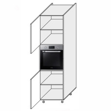 Кухонная секция Мери Пенал 60ПД/2140 Духовка MR-761W/9003gl MiroMark