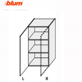 Кухонна секція Міленіум верхня 20В/720 1дв Pro Blum Права ML-421W/9003R MiroMark