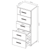 Комод Белла 5Ш MiroMark купити