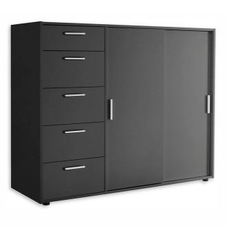 Комод 2Дв 5Ящ Кейс / Case Графіт MiroMark 3831229M