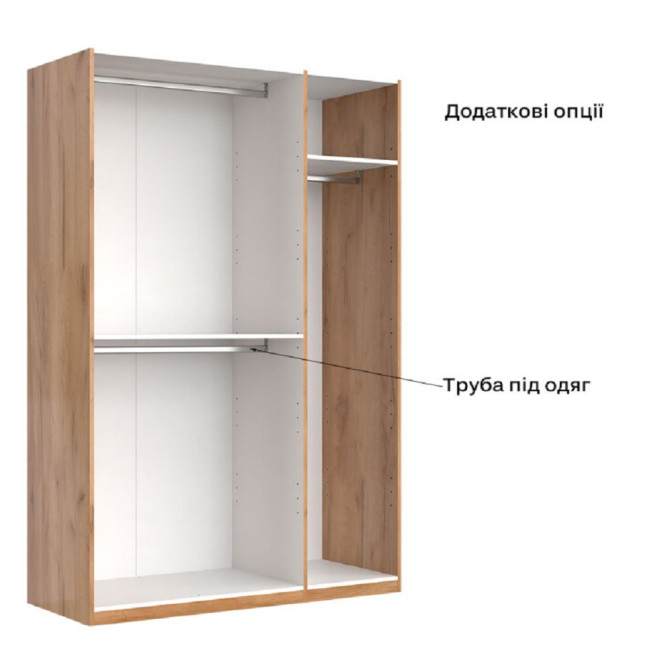 Шкаф Фемели 3Дв без зеркала MiroMark купить