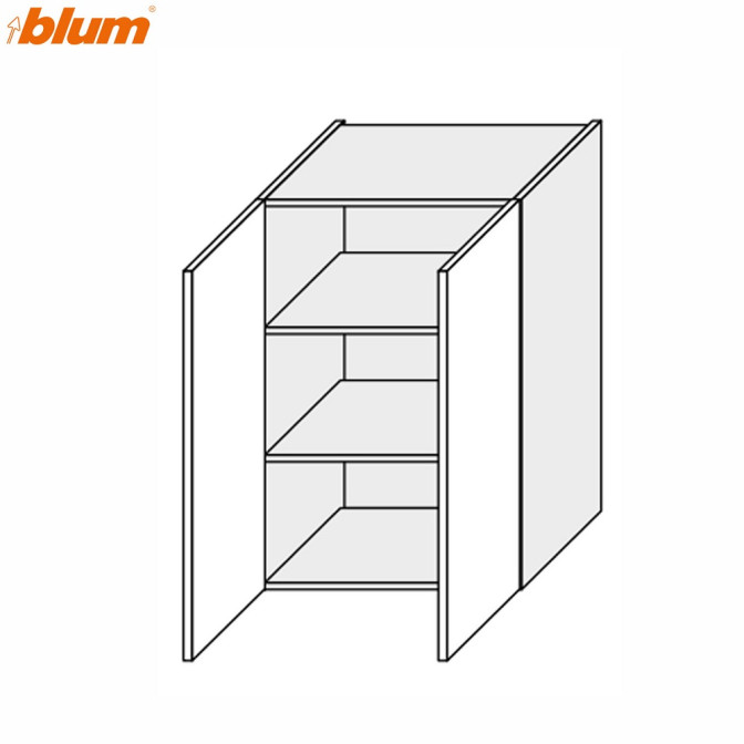 Кухонна секція Міленіум верхня 80В/900 2дв Pro Blum ML-585W/9003 MiroMark