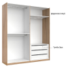 Шафа-купе 2,0x2,1 Белла / Bella Глянець Білий MiroMark BL-20-WB