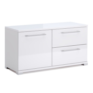 Тумба ТВ 1,0м Фемели / Family Глянец Белый MiroMark FM-100-WB