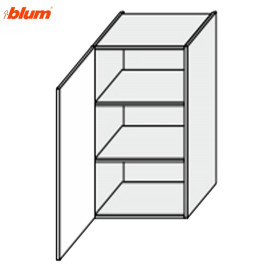 Кухонна секція Мері верхня 30В/720 1дв Pro Blum MR-433W/9003gl MiroMark