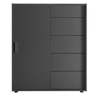 Комод 1Дв 5Ящ Кейс / Case Графіт MiroMark 3831029M