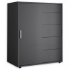 Комод 1Дв 5Ящ Кейс / Case Графіт MiroMark 3831029M