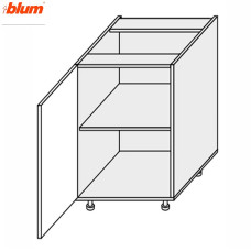Кухонная секция Валенсия нижняя 50Н/820 1дв Pro Blum VL-051W/9003 MiroMark